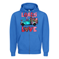 True Royal loads of love truck Zipper Hoodie - JahusDesignShop