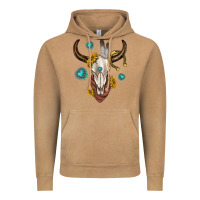 Vintage Camel western cow skull Vintage Hoodie - texasbilliewilder