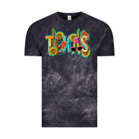 Cloud Black texas summer Vintage Tee - texasbilliewilder