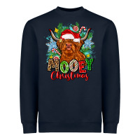 Navy mooey christmas Heavyweight Sweatshirt - Zillion Design Studio
