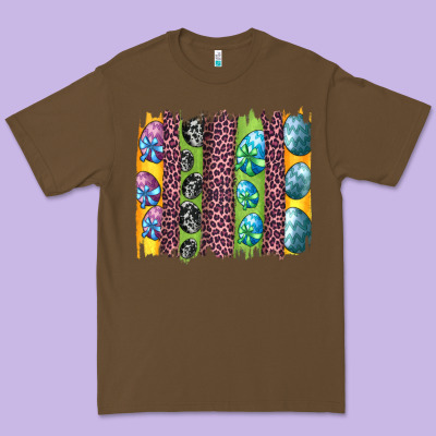 Easter Eggs And Leopard Brushstrokes Premium Tee Designed By Artiststas