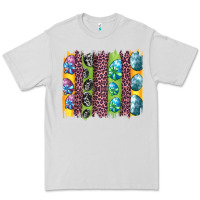 Dove Grey easter eggs and leopard brushstrokes Premium Tee - Artiststas