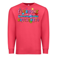 Cardinal everyone communicates differently Premium Sweatshirt - MaliasSmallBusiness