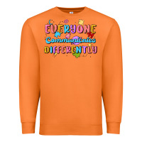 Carrot everyone communicates differently Premium Sweatshirt - MaliasSmallBusiness