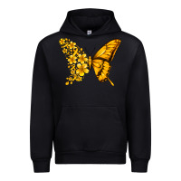 Black childhood cancer butterfly Urban Hoodie - Jasminsmagicworld