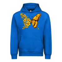 Cobalt childhood cancer butterfly Urban Hoodie - Jasminsmagicworld