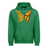 Emerald childhood cancer butterfly Urban Hoodie - Jasminsmagicworld