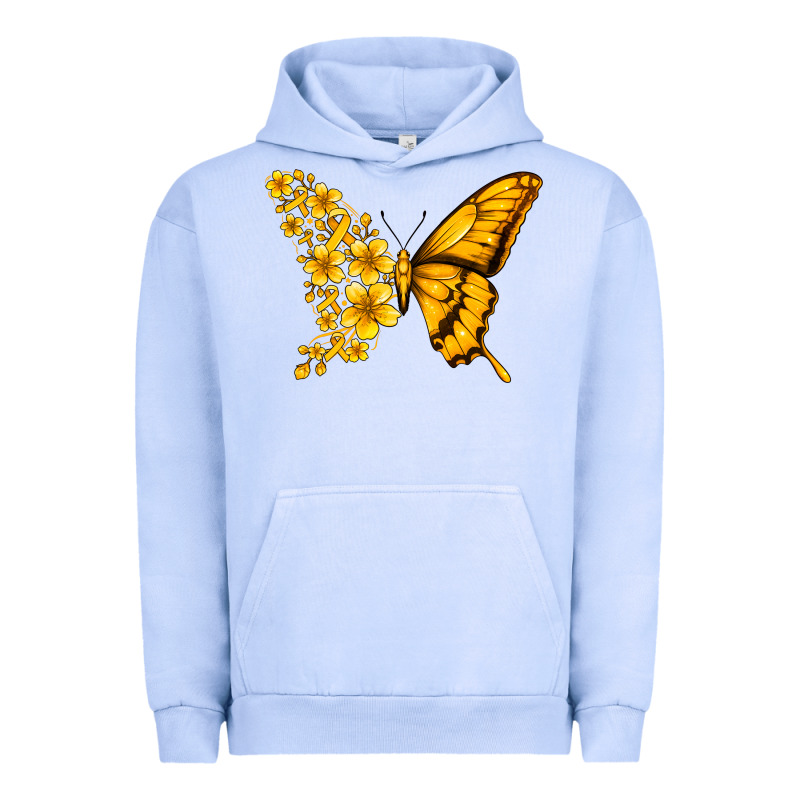 Childhood Cancer Butterfly Urban Hoodie by Jasminsmagicworld | Teevron