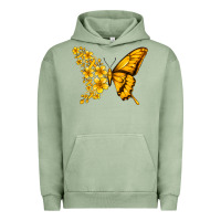 Pigment Oil Green childhood cancer butterfly Urban Hoodie - Jasminsmagicworld