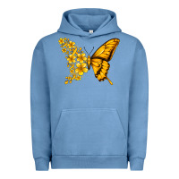 Pigment Pebble Blue childhood cancer butterfly Urban Hoodie - Jasminsmagicworld