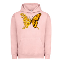 Pigment Salmon childhood cancer butterfly Urban Hoodie - Jasminsmagicworld
