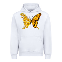 White childhood cancer butterfly Urban Hoodie - Jasminsmagicworld