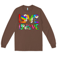 Chestnut love is love Long Sleeve Tee - HRA Design Shop
