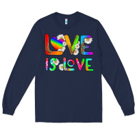 Navy love is love Long Sleeve Tee - HRA Design Shop