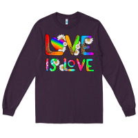 Plum love is love Long Sleeve Tee - HRA Design Shop