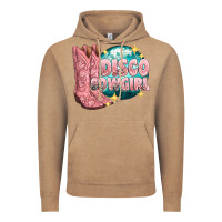 Vintage Coffee western disco cowgirl Vintage Hoodie - texasbilliewilder