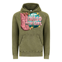 Vintage Olive western disco cowgirl Vintage Hoodie - texasbilliewilder