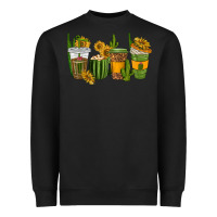 Black cactus coffee cups Heavyweight Sweatshirt - texasbilliewilder