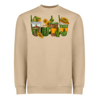 Mushroom cactus coffee cups Heavyweight Sweatshirt - texasbilliewilder