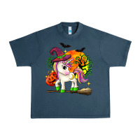 Midnight Navy halloween unicorn Urban Heavy Tee - Zillion Design Studio