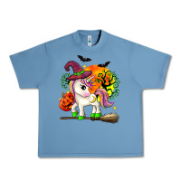 Pebble Blue halloween unicorn Urban Heavy Tee - Zillion Design Studio