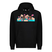 Black love and love letters Premium Hoodie - AdoDesignShop