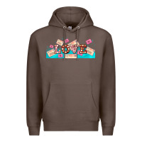 Coffee love and love letters Premium Hoodie - AdoDesignShop
