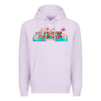 Lilac love and love letters Premium Hoodie - AdoDesignShop