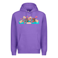 Purple love and love letters Premium Hoodie - AdoDesignShop