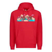 Red love and love letters Premium Hoodie - AdoDesignShop