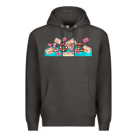 Smoke love and love letters Premium Hoodie - AdoDesignShop