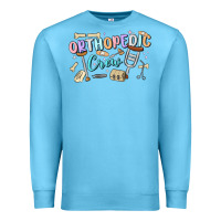 Ocean Blue orthopedic crew Premium Sweatshirt - MaliasSmallBusiness