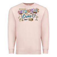 Pale Pink orthopedic crew Premium Sweatshirt - MaliasSmallBusiness
