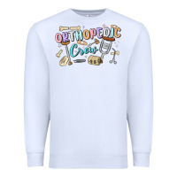 White orthopedic crew Premium Sweatshirt - MaliasSmallBusiness