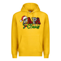 Lemon Papa Claus with christmas lights and mistletoe Premium Hoodie - NancyCooperArtShop