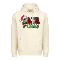 Sandshell Papa Claus with christmas lights and mistletoe Premium Hoodie - NancyCooperArtShop