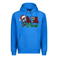 True Royal Papa Claus with christmas lights and mistletoe Premium Hoodie - NancyCooperArtShop