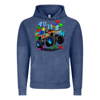 Vintage Denim monster truck autism Vintage Hoodie - Zillion Design Studio