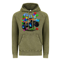 Vintage Olive monster truck autism Vintage Hoodie - Zillion Design Studio