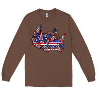 Chestnut america Long Sleeve Tee - CowhideDigitalArt