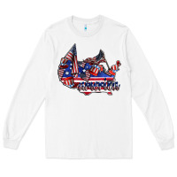 White america Long Sleeve Tee - CowhideDigitalArt