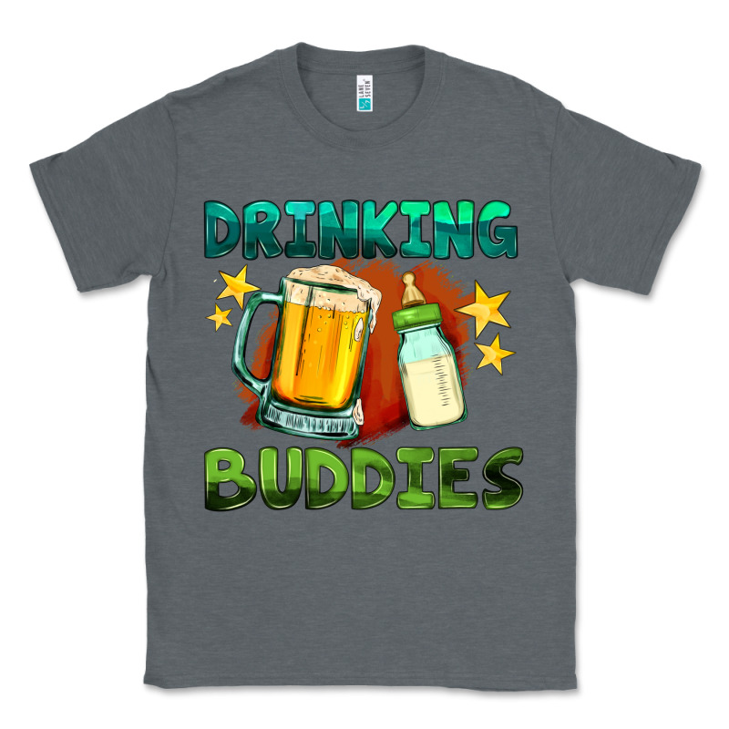 Drinking Buddies With Baby Bottle And Beer Classic Tee by HRA Design Shop | Teevron