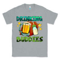 Heather Grey drinking buddies with baby bottle and beer Classic Tee - HRA Design Shop