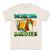 Natural drinking buddies with baby bottle and beer Classic Tee - HRA Design Shop