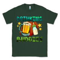 Sports Green drinking buddies with baby bottle and beer Classic Tee - HRA Design Shop