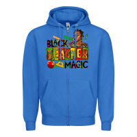 True Royal black teacher  magic Zipper Hoodie - AdoDesignShop