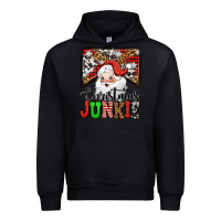 Black Christmas junkie Santa Claus Urban Hoodie - Jasminsmagicworld