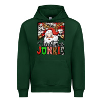 Forest Green Christmas junkie Santa Claus Urban Hoodie - Jasminsmagicworld
