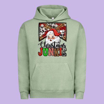 Christmas Junkie Santa Claus Urban Hoodie Designed By Jasminsmagicworld