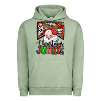 Pigment Oil Green Christmas junkie Santa Claus Urban Hoodie - Jasminsmagicworld